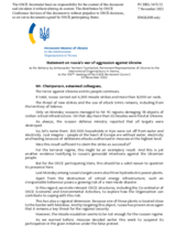 Statement by the Delegation of Ukraine on the Russian Federation’s ongoing aggression against Ukraine