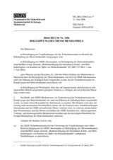 Beschluss Nr. 3/06 über die Bekämpfung des Menschenhandels