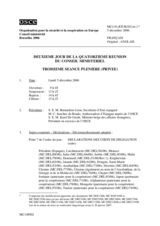 Journal of the Second Day of the 14th Ministerial Council (includes the proceedings of the 3rd as well as closing sessions and all documents, declarations and decisions adopted by consensus as well as individual statements and reports) (fr)