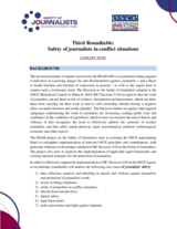  Safety of Journalist 3rd Roundtable - Concept Note