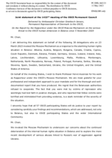 Statement by the Delegation of Denmark, also on behalf of several delegations, on the Moscow Mechanism invoked by 38 OSCE participating States