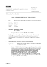 Journal of the 1431st Plenary Meeting of the Permanent Council