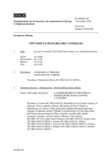 Giornale della 1397a Seduta plenaria del Consiglio permanente