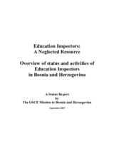 Education inspectors: a neglected resource