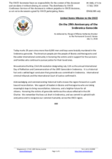 Statement by the Delegation of the United States of America on the 29th anniversary of the Srebrenica genocide