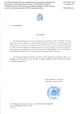 Response by the Delegation of Iceland to the Questionnaire on the Code of Conduct on Politico-Military Aspects of Security