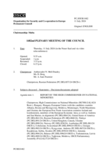 Journal of the 1482nd Plenary Meeting of the Permanent Council