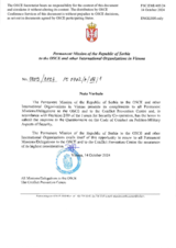 Response by the Delegation of Serbia to the Questionnaire on the Code of Conduct on Politico-Military Aspects of Security