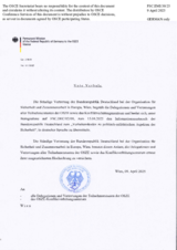 Response by the Delegation of Germany to the Questionnaire on the Code of Conduct on Politico-Military Aspects of Security