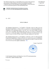 Response by the Delegation of Slovenia to the Questionnaire on the Code of Conduct on Politico-Military Aspects of Security