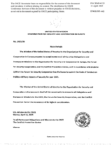 Response by the Delegation of the United States to the Questionnaire on the Code of Conduct on Politico-Military Aspects of Security