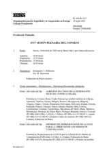 Diario de la 1517ª Sesión plenaria del Consejo Permanente