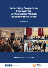 Mentoring Programme on Empowering Central Asian Women in Renewable Energy Mentoring Programme on Empowering Central Asian Women in Renewable Energy