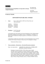 Journal of the 1540th Plenary Meeting of the Permanent Council