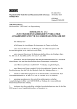 Permanent Council Decision No. 1512