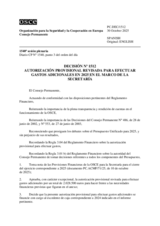 Permanent Council Decision No. 1512