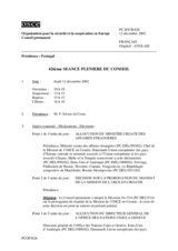 Journal of the 426th Plenary Meeting of the Permanent Council (fr)