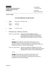Journal of the 424th Plenary Meeting of the Permanent Council (de)
