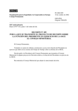 Permanent Council Decision No. 499 (es)