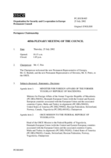 Journal of the 405th Plenary Meeting of the Permanent Council