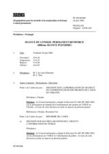 Journal of the 400th Reinforced Plenary Meeting of the Permanent Council (fr)
