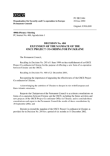 Permanent Council Decision No. 484