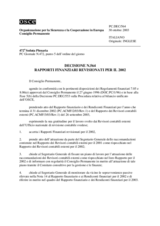 Permanent Council Decision No. 564 (it)