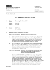 Journal of the 472nd Plenary Meeting of the Permanent Council (de)