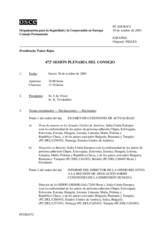 Journal of the 472nd Plenary Meeting of the Permanent Council (es)