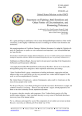 Statement by the US Delegation United States delivered by New York Governor George E. Pataki