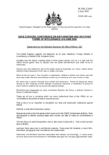 Statement by the Solicitor General, Mike O'Brien, QC, Delegation of the United Kingdom