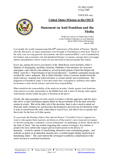 Statement by Rabbi Marvin Hier, Delegation of the United States of America