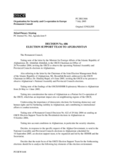 Permanent Council Decision No. 686