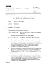 Journal of the 562nd Plenary Meeting of the Permanent Council (es)