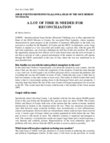 Interview with the Head of the OSCE Mission to Croatia, Novi list