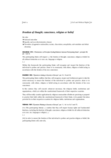 OSCE Commitments on Freedom of Religion or Belief