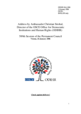 Address by Ambassador Christian Strohal to the Permanent Council