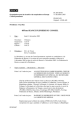 Journal of the 487th Plenary Meeting of the Permanent Council (fr)