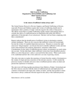 Is the return of trafficked victims always safe?