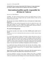 Interview with the Head of the OSCE Mission to Croatia, Jutarnji list