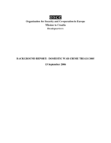 Domestic War Crime Trials 2005