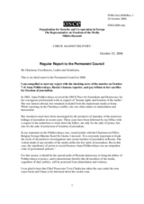 Report to the Permanent Council by the OSCE Representative on Freedom of the Media