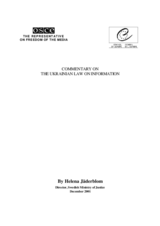 Commentary on the Ukrainian Law on Information