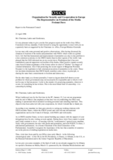 Report to the Permanent Council