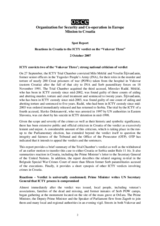 Spot Report: Reactions in Croatia to the ICTY verdict on the "Vukovar Three"