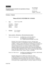 Journal of the 706th Plenary Meeting of the Permanent Council (fr)