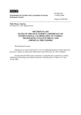 Permanent Council Decision No. 843