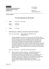 Journal of the 707th Plenary Meeting of the Permanent Council (de)