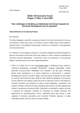 Statement by the Delegation of Switzerland