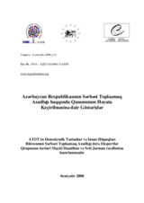 Guidelines on the Implementation of the Law on Freedom of Assembly of the Republic of Azerbaijan (az)